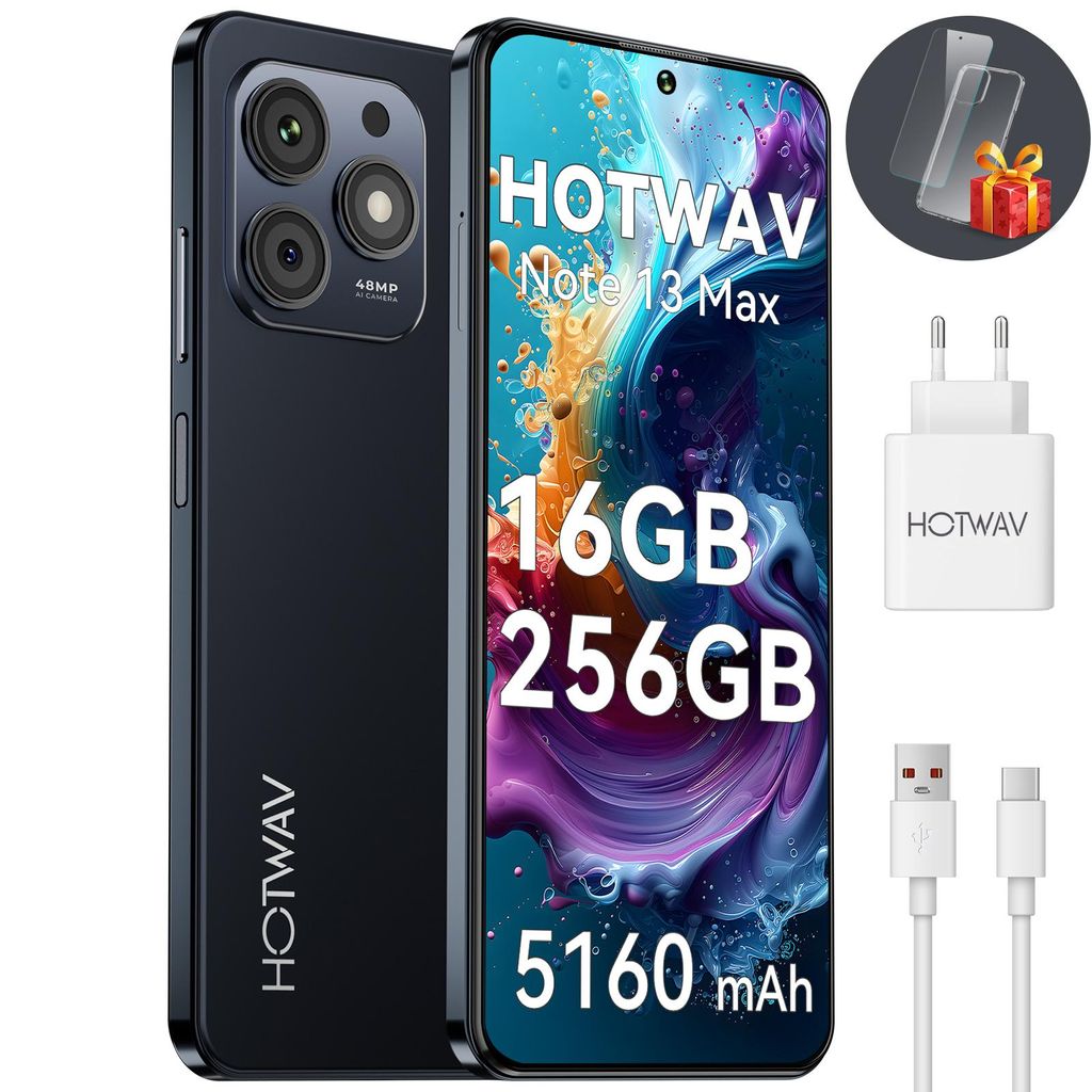 HOTWAV Note 13 Max, Smartfon, Android, 16 GB RAM + 256 GB Zdjęcie produktu 