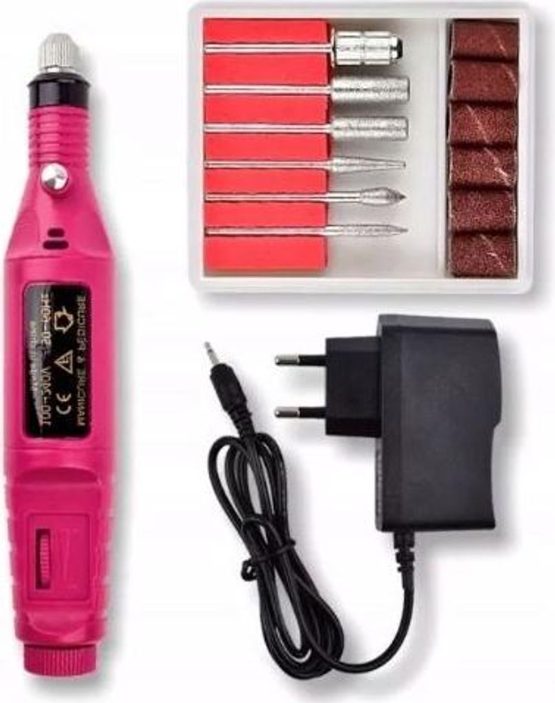 Nagelfräse Maniküre und Pediküre + Fräser + Kappen Produktbild 
