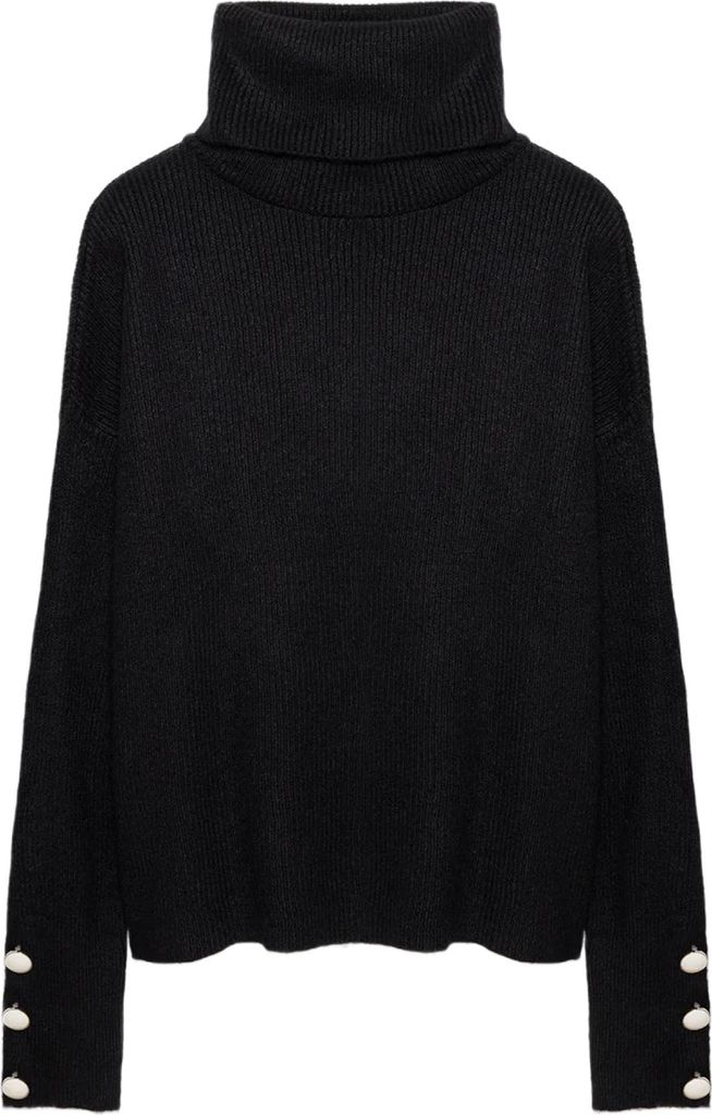 Rollkragenpullover, Black, Standart Size