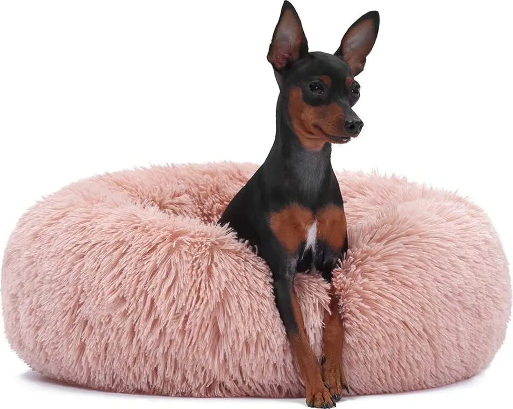 Lit pour chien Jenny Rose clair 3XL : couchage ultra doux et spacieux