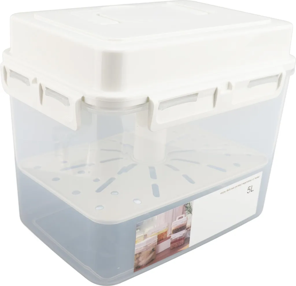 Bocal de fermentation 5L étanche avec poignée modèle Premium Inox - 3