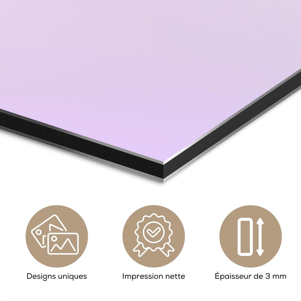 MuchoWow Wanddekoration Metall Metallbild Wandkunst 40x20 cm Herz - Lutscher - Bonbon MuchoWow Aluminium Gemälde - Bild - Aluminium