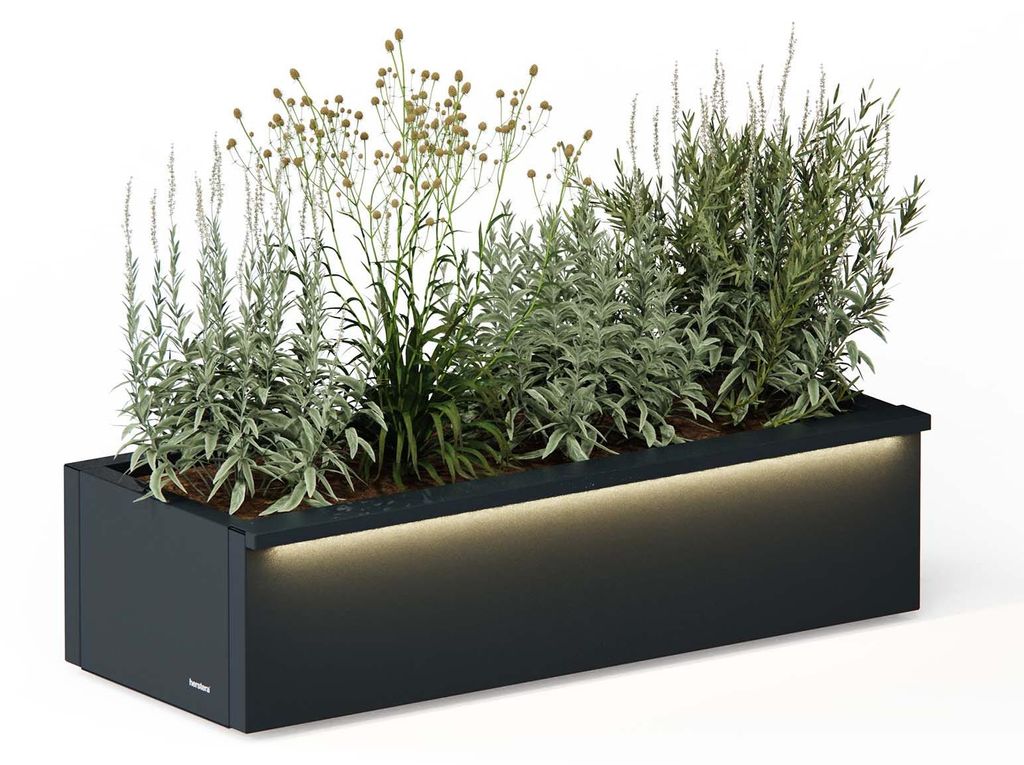 Herstera Garden Cube Xic L Plus Outdoor Pflanzkübel rechteckig 100x40x25 cm