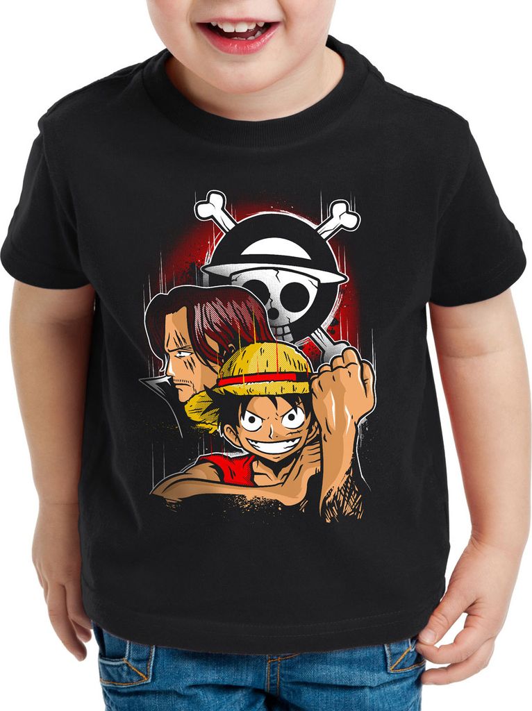 style3 Monkey D. Ruffy Kinder T-Shirt strohhut bande anime Produktbild 