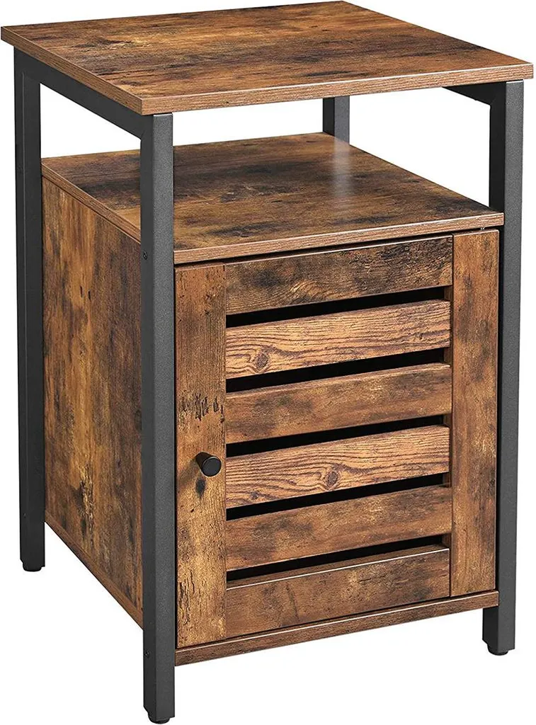 Petite armoire de chevet industrielle pour chambre ou salon contemporain