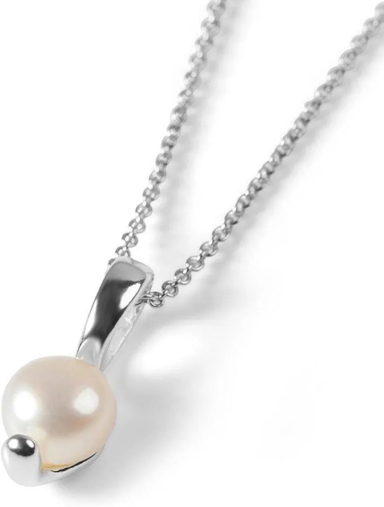 Collier de perles bicolores en argent 925 - Bijou de mariage élégant