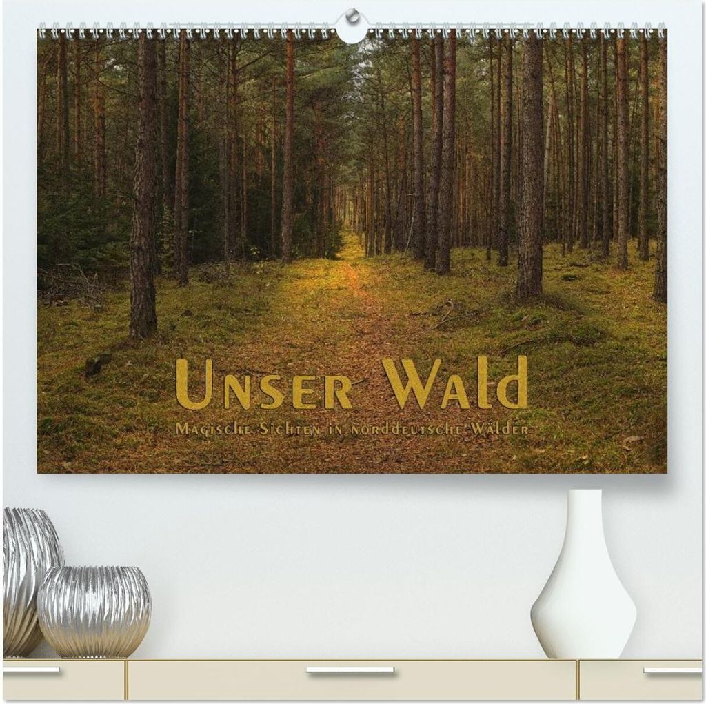 Unser Wald - Magische Sichten in norddeutsche Wälder (hochwertiger Premium Wandkalender 2026 DIN A2 quer), Kunstdruck in Hochglanz