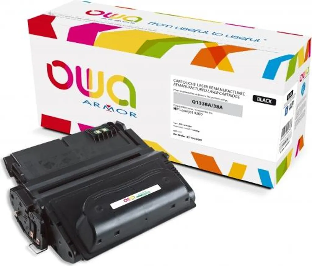 Toner Noir Compatible HP Q1338A OWA pour Bureautique Intesive 12000p