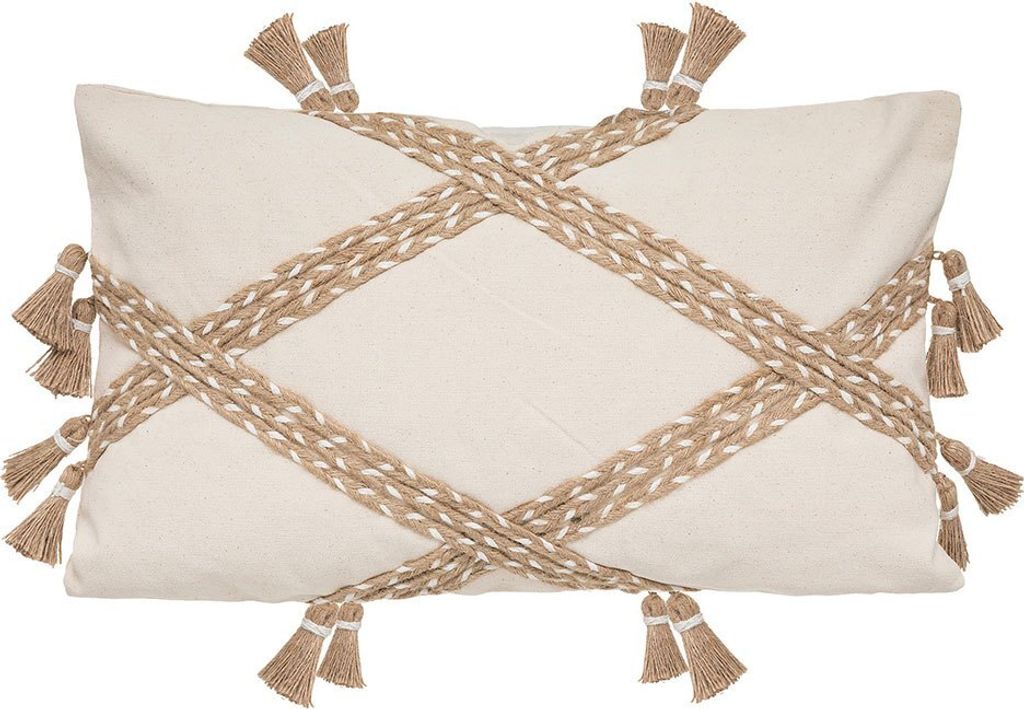Atmosphera Carmen Kissen Beige,Weiß Beige,Weiß One Size