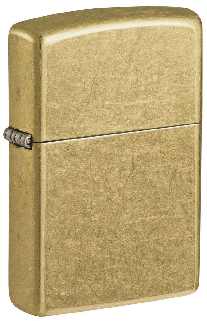 Feuerzeuge Zippo 48267 Regular Street Brass Mann Gold Produktbild 