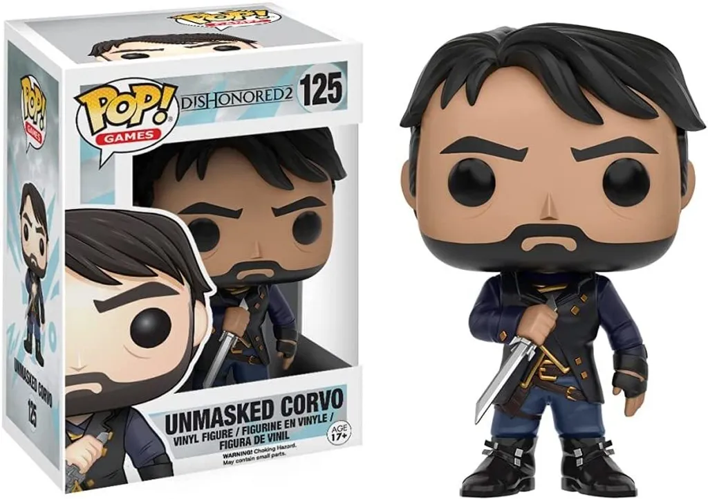 Déco Gamer Dishonored 2 Corvo 125 démasqué Funko Pop pour Bureau