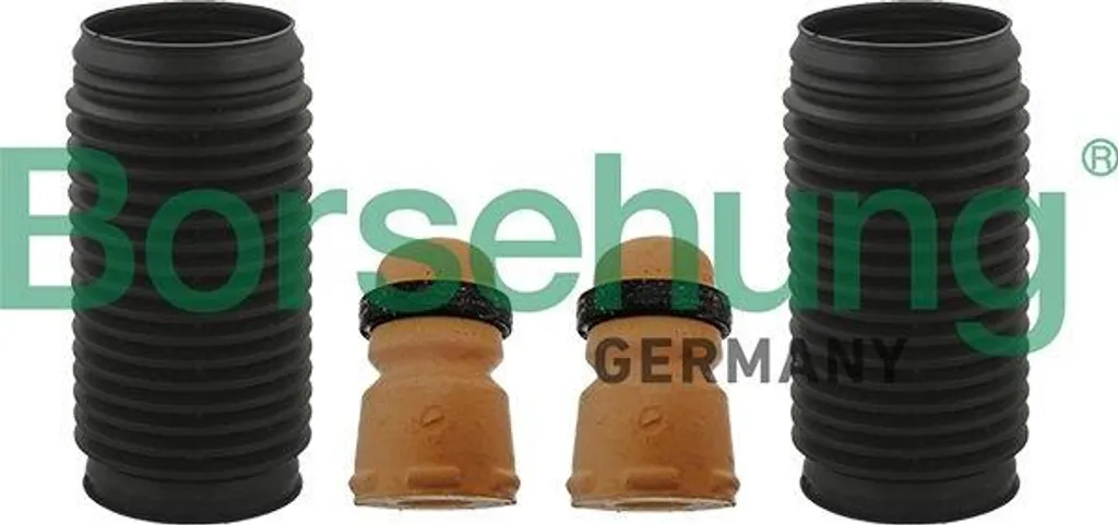 Borsehung B10027 Kit protezione antipolvere, ammortizzatore OE 1K0412303AA compatibile con A3 8P, A3 8V, Leon, Octavia, Superb, Caddy, Golf VII, Passat Alltrack, Passat 3B, Passat 3BG, Touran