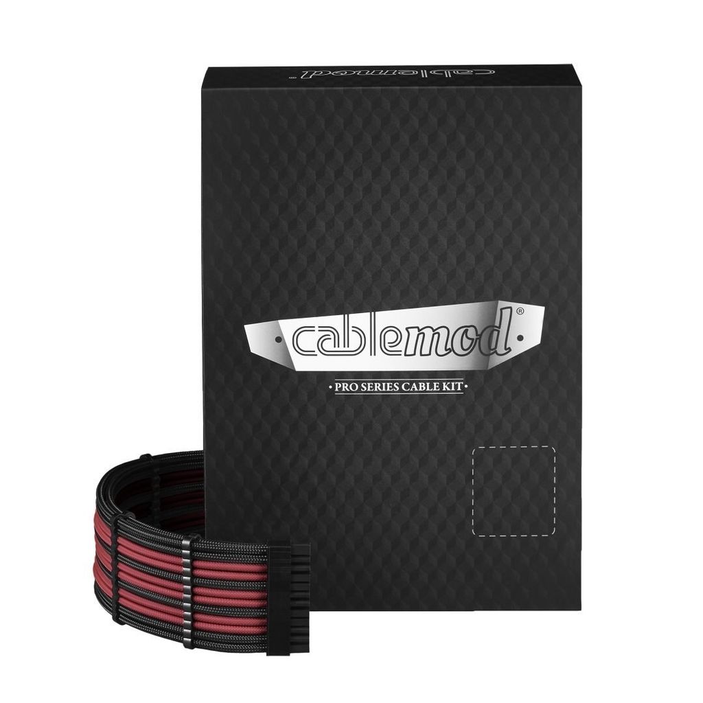 CableMod C-Series PRO ModMesh Kabel Kit für Corsair AXi/HXi/RM (Yellow Label) - schwarz/blutrot
