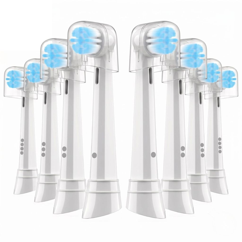 Aufsteckbürsten für Oral B IO Sanft Soft (8x Weiß) Produktbild 