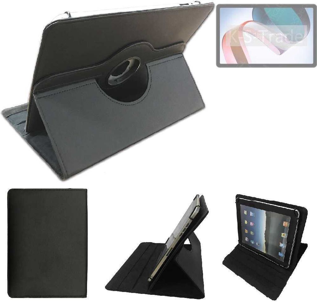High quality kompatibel mit Xiaomi Redmi Pad Schutz Hülle 360° Tablet Case Schutzhülle Flip Cover schwarz. Tablet Hülle drehbar Standfunktion