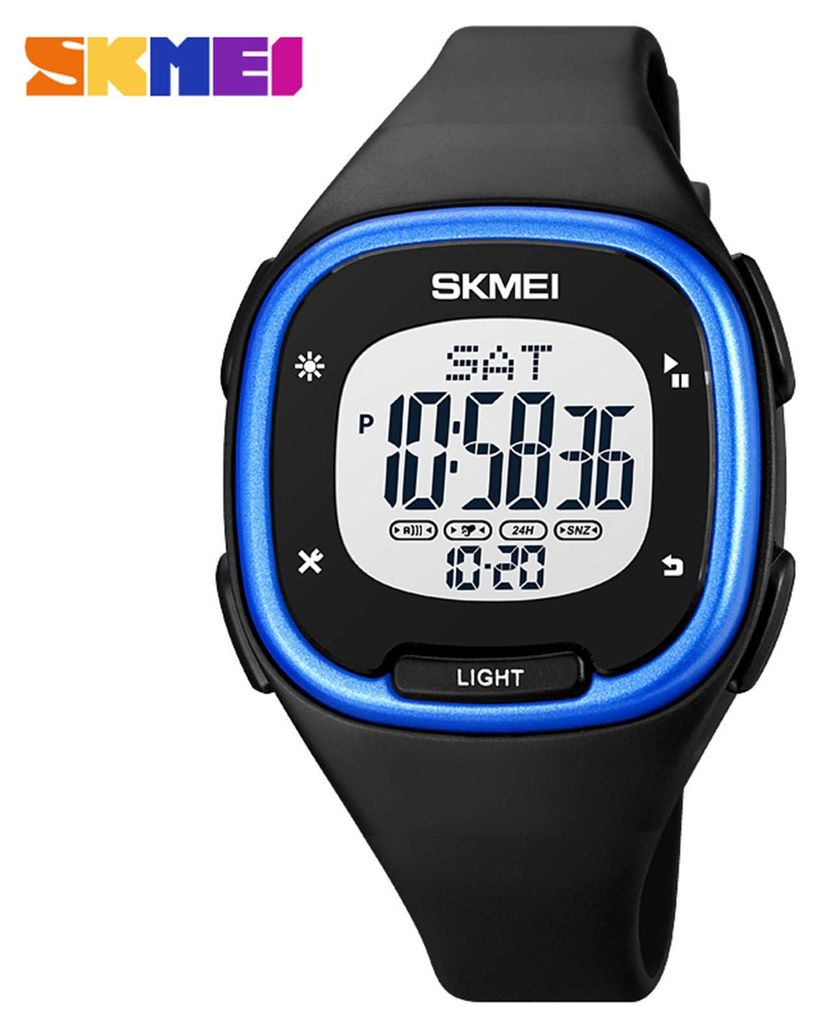 SKMEI 1959 Sportuhren Countdown Doppelzeituhr Wecker Chronograph Tisch Digitaluhren 50 Meter wasserdichte Uhr