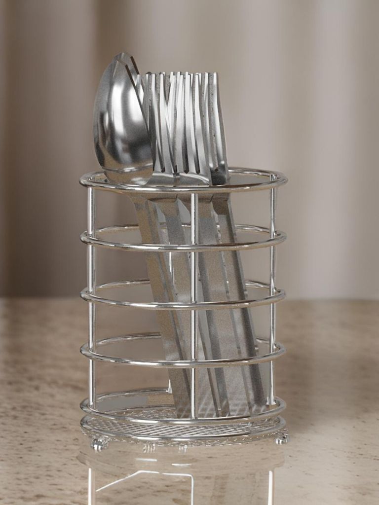 Hermia Concept, SM020, Löffelablage, Chrom, 100 % METALL, 10 x 31 x 14 cm