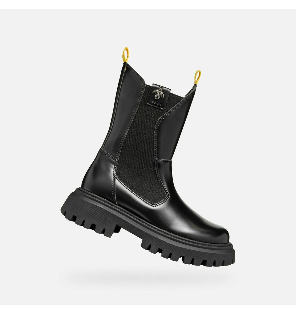 Geox Schwarze Mädchen-Ankle-Boots von Maquinnens Girl 33