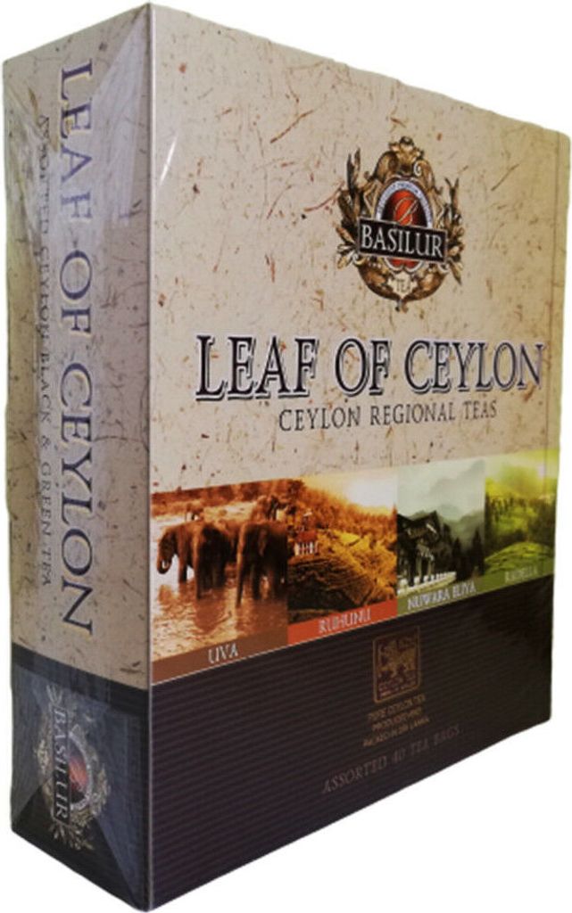 Basilur Tee Set Leaf of Ceylon 4 Teesorten 40 Teebeutel Produktbild 