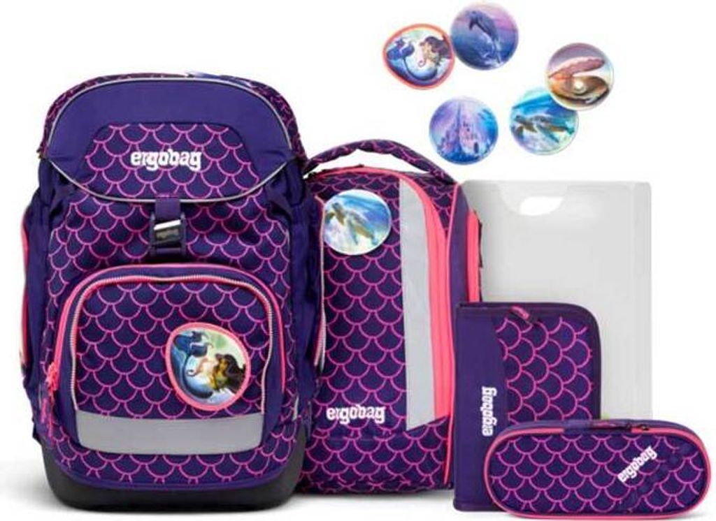 Ergobag Pack Schulrucksack Set PerlentauchBär LUMI Editon Produktbild 