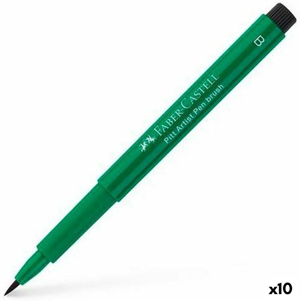 Faber-Castell Pitt Artist dunkelgrüne Etikettierer (10 Stück)