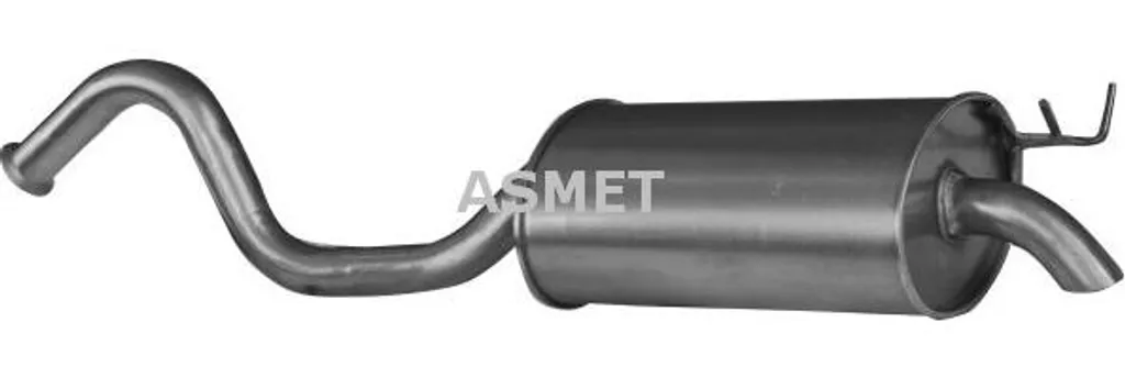 Silencieux arrière ASMET 10040 compatible avec Laguna OE 7700826038