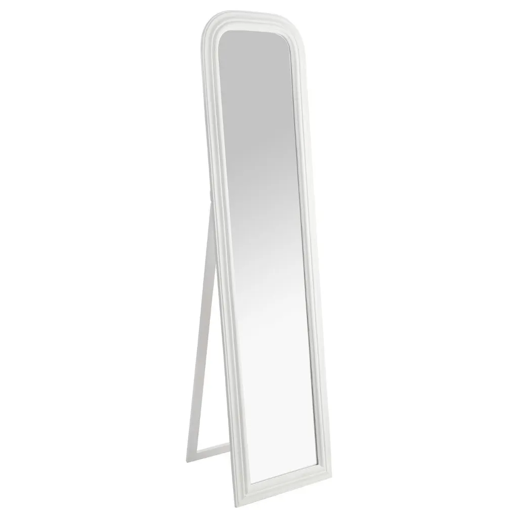 Miroir psyché blanc 160 cm Adele style moderne pour chambre et dressing