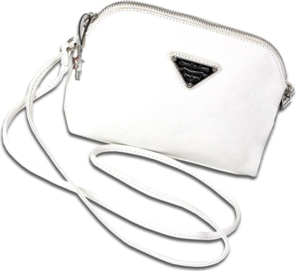 Jennifer Jones Kunstleder Tasche Damen Abendtasche weiß OTJ144W