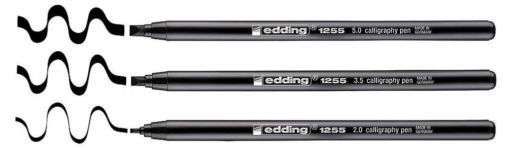 Edding 125, 3 Stück(e), Schwarz, Konische Spitze, 2 mm, 5 Produktbild 