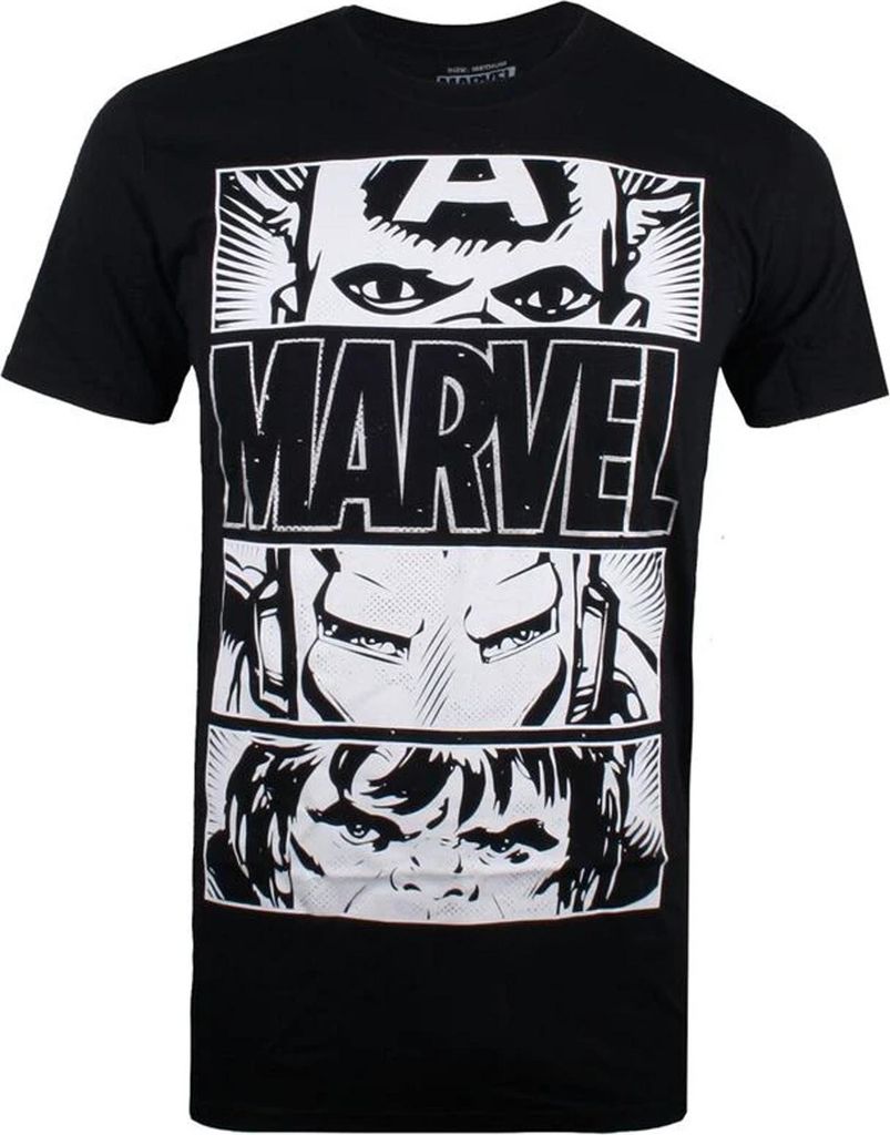 Marvel - T-Shirt für Herren TV2135 (L) (Schwarz)