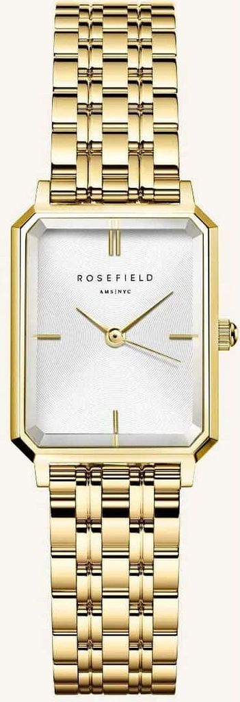 Rosefield Octagon XS Damenuhr mit Goldgravur Produktbild 