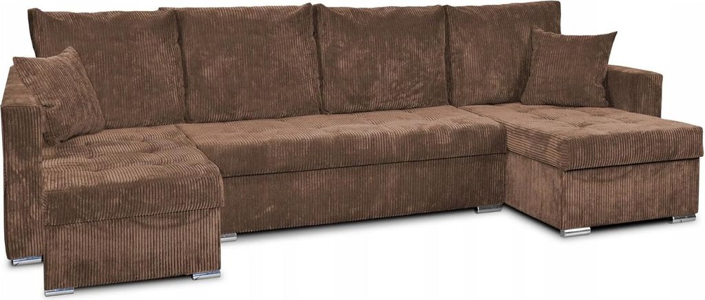 Family Meble Ecksofa Bonito Big Schlafsofa Freistehendes Ausklappbares Loungesofa Bequemes Ecksofa zum Entspannen Für Wohnzimmer Schlafzimmer (ANA...