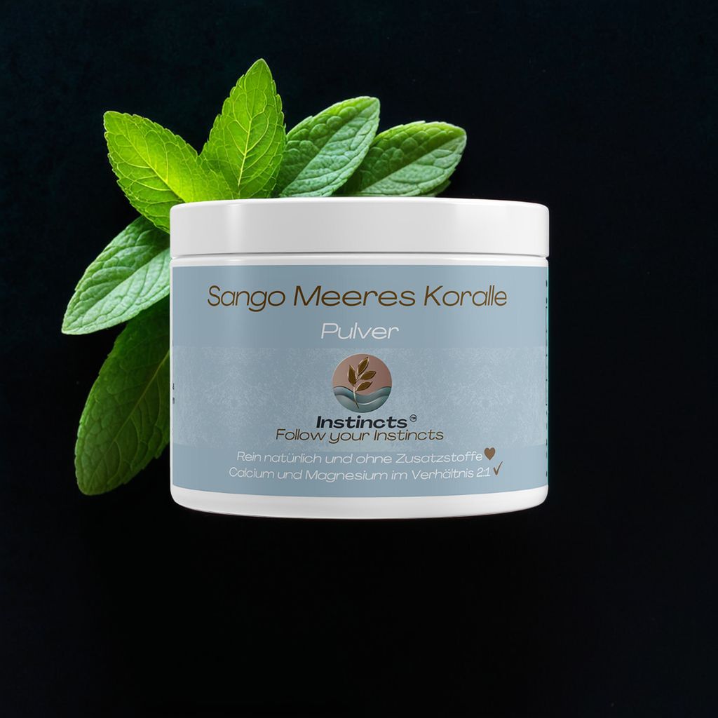 Instincts, Sango Meeres Koralle Pulver - 250g, Calcium, Magnesium ohne Zusatzstoffe