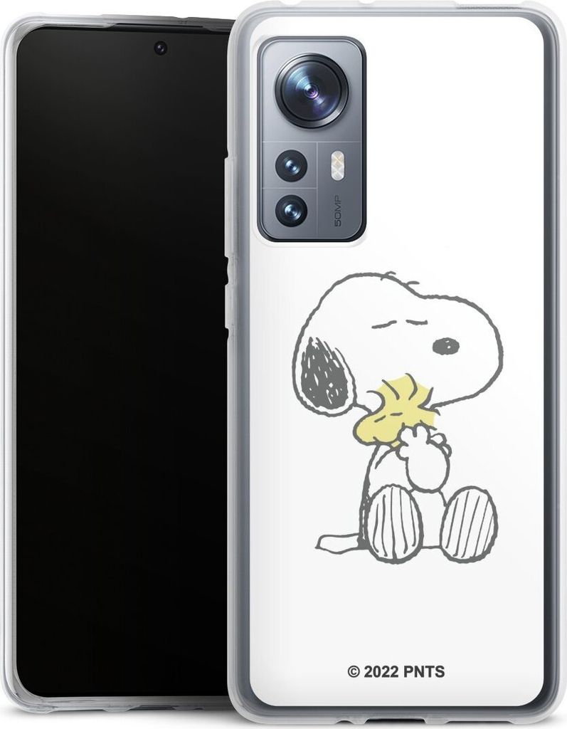 DeinDesign Handyhülle für Xiaomi 12 5G Silikon Hülle Case Smartphone Schutzhülle Liebe Peanuts Snoopy