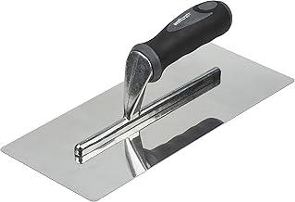 Glättekelle - Für professionelle Übergänge und Fugen - 300 x 130 mm großes Stahlblatt aus rostunempfindlichem Edelstahl für Breiten Materiala...
