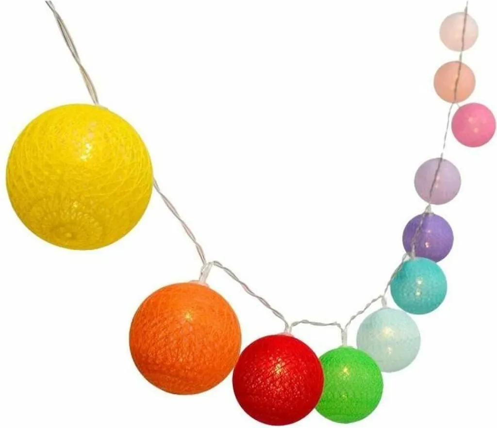 Guirlande de Fête Extérieure Lumisky Mimy 3,8 m 10 Ampoules Couleur