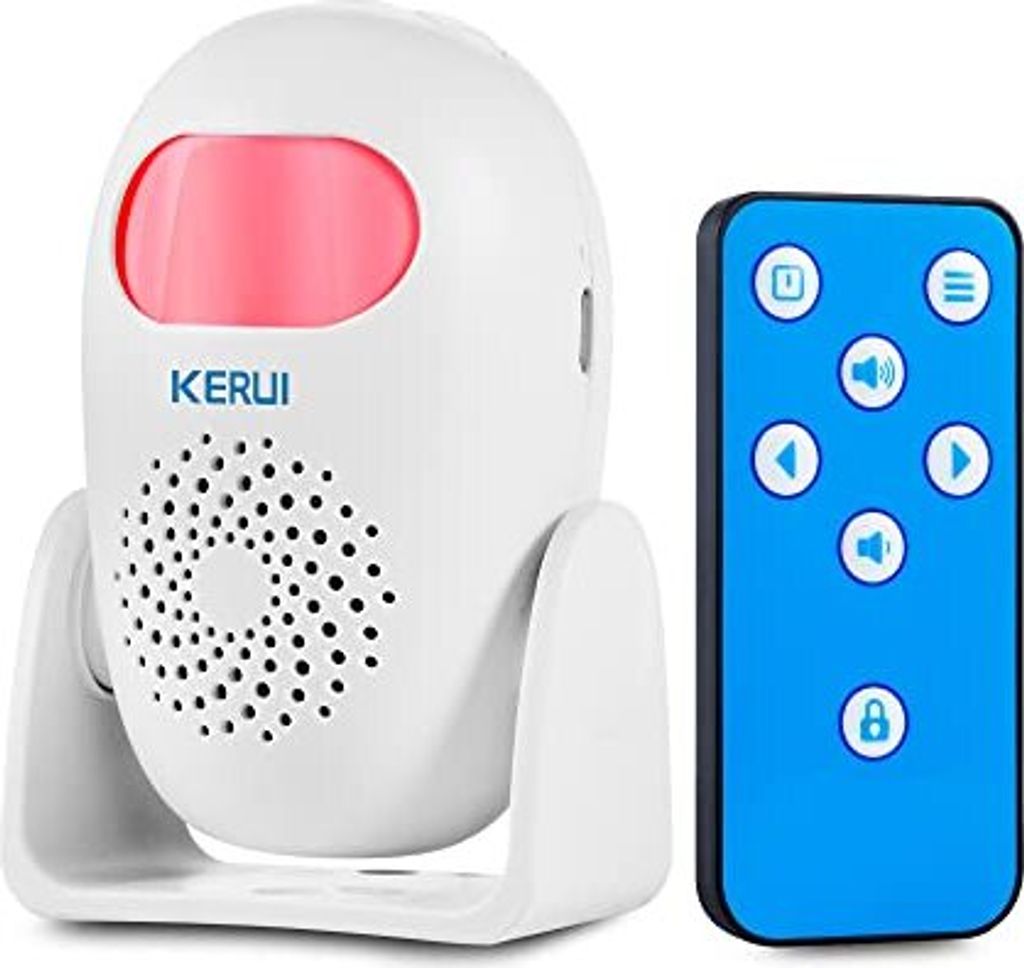 Alarmsound für Kontinuitätsmelde, 110 dB, LED des Farbtonbewegungssensors, tragbarer Infrarot -Türklingel -Detektor, drahtloses Einbrechersystem...
