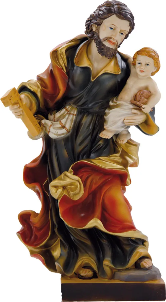 San Giuseppe FADEDA 40 cm - Decorazione Natalizia di Lusso Dipinta