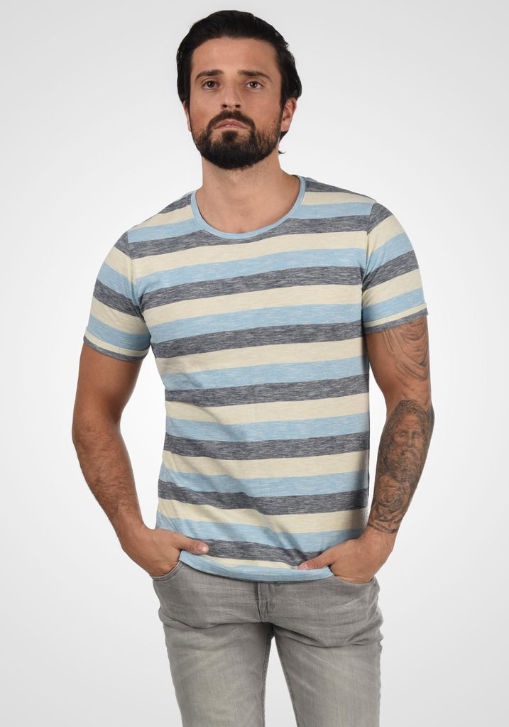 SOLID SDThicco Herren T-Shirt Kurzarm Shirt mit Streifen Produktbild 