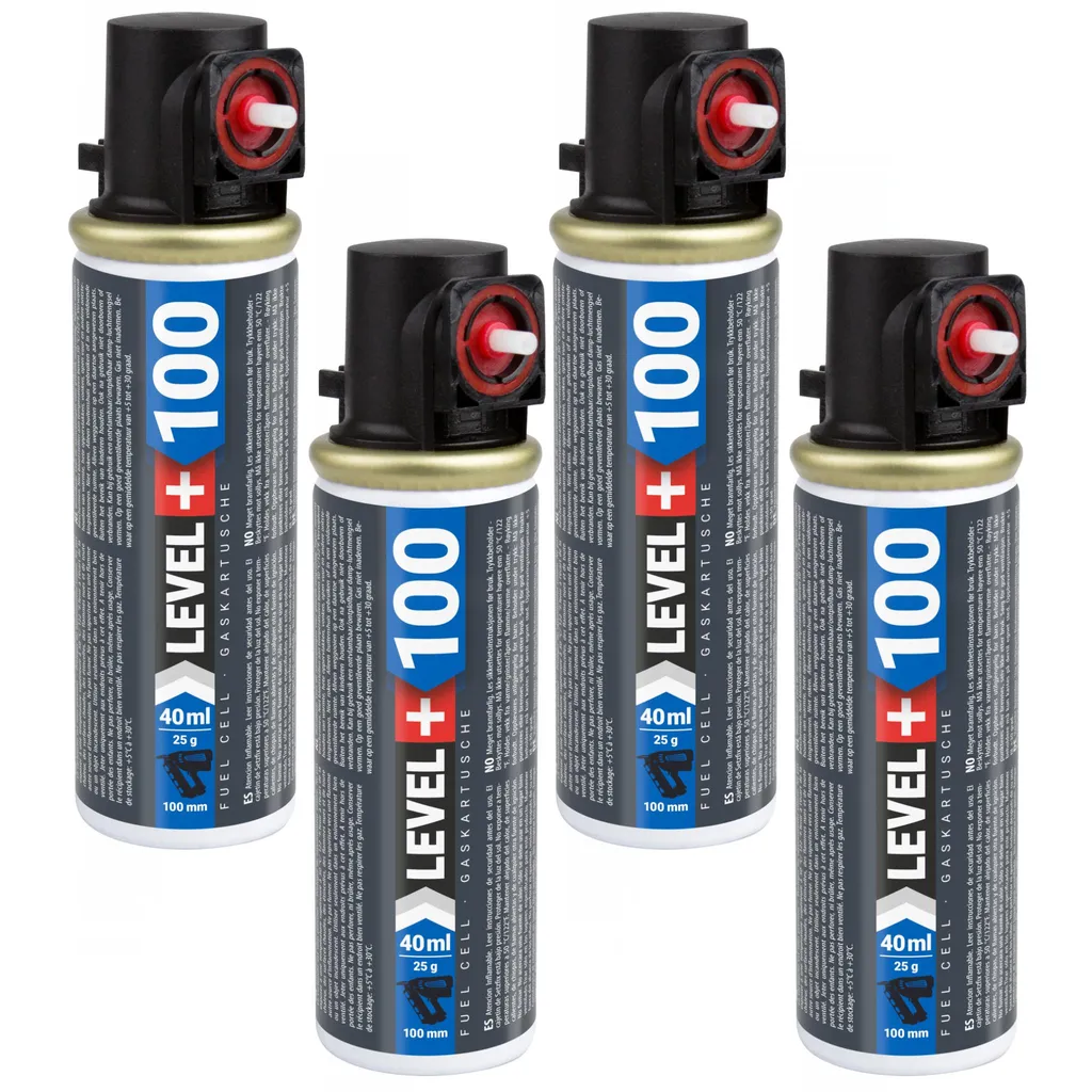 Cartouche pour cloueuse LEVEL+ L+100 - Lot de 4 pour travaux charpente