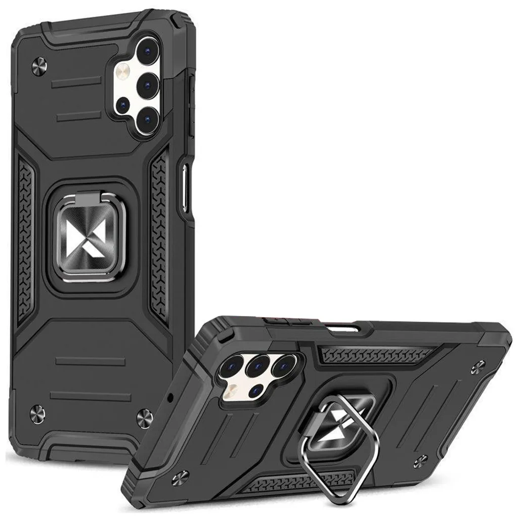 Custodia Samsung A13 5G Wozinsky Ring Armor Nera - Armor Case 360°