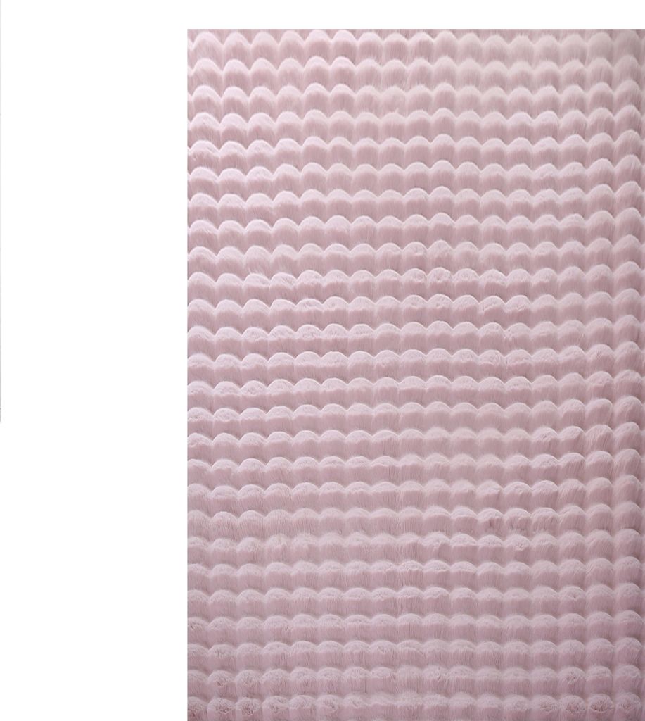 Teppium Flauschiger Hochflor Teppich Wohnzimmer Einfarbig Hoch-Tief-Struktur Super Weich und Kuschelig Kunstfell Felloptik, Grösse: 80x250 cm