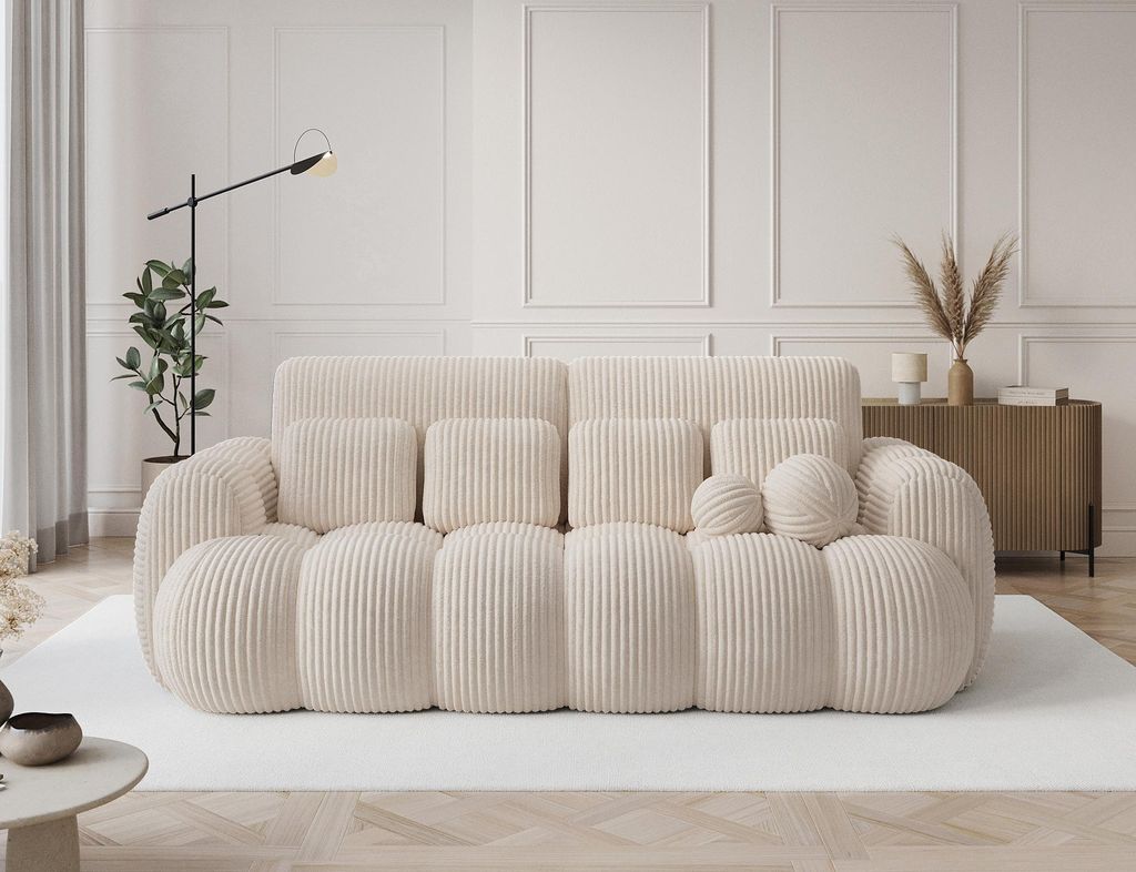 Schlafsofa COTONN Cord Stoff– Sofa mit Schlaffunktion, Produktbild 
