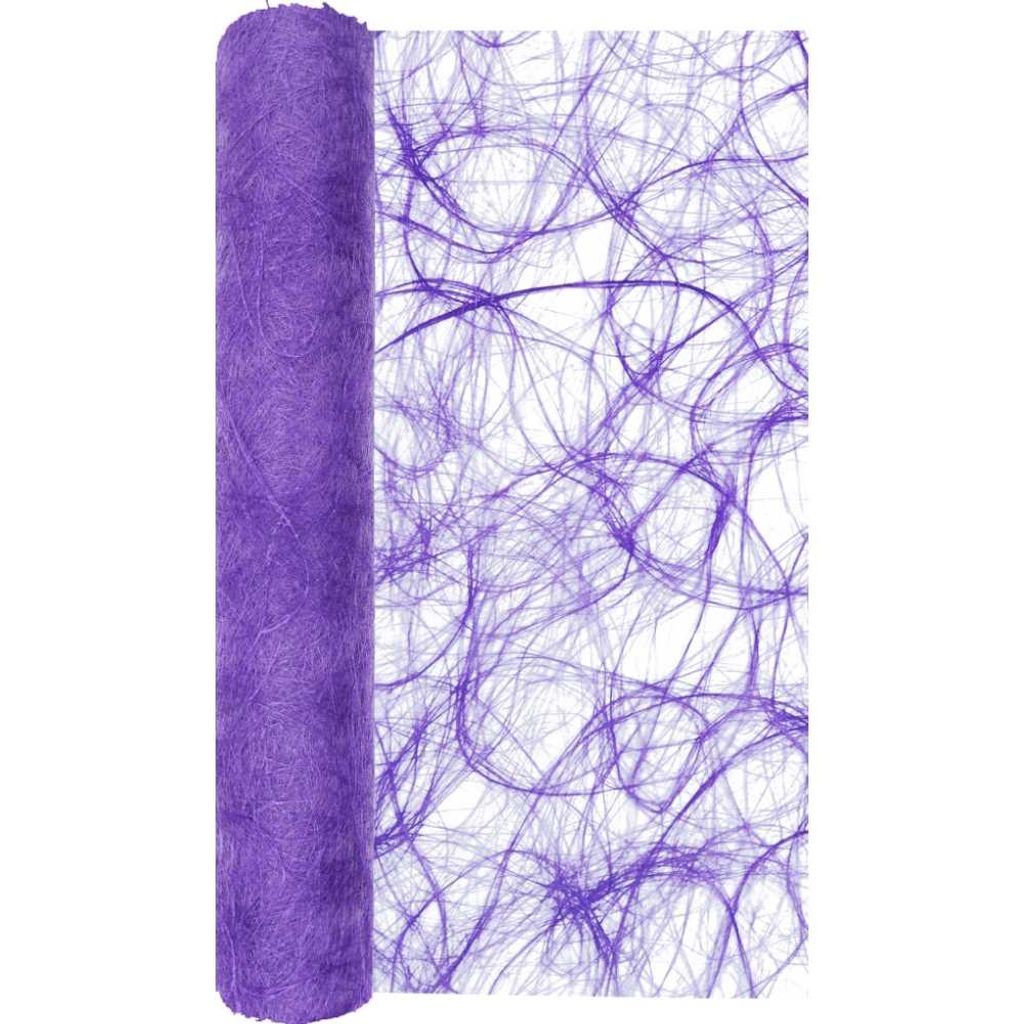 Papier Vlies Tischläufer Tischband SWIRLY lila violett 30x500cm Home Fashion