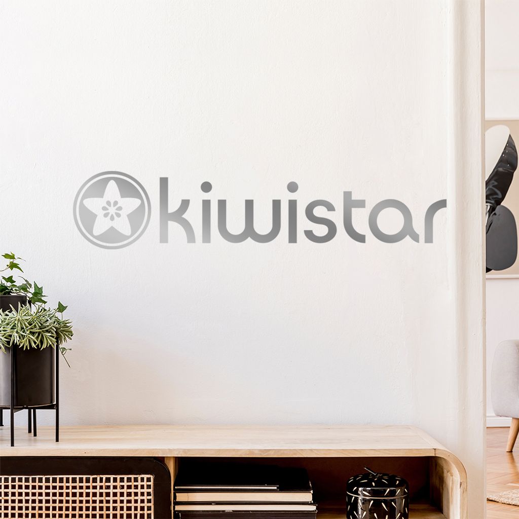 Kiwistar Logo komplett Wandtattoo Wandaufkleber Wall Sticker - Dekoration, Küche, Wohnzimmer, Schlafzimmer, Badezimmer