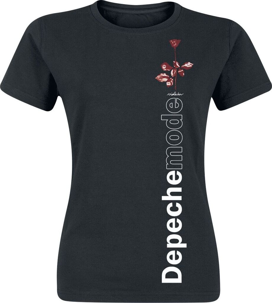 Depeche Mode T-Shirt Damen Violator Side Rose schwarz XL