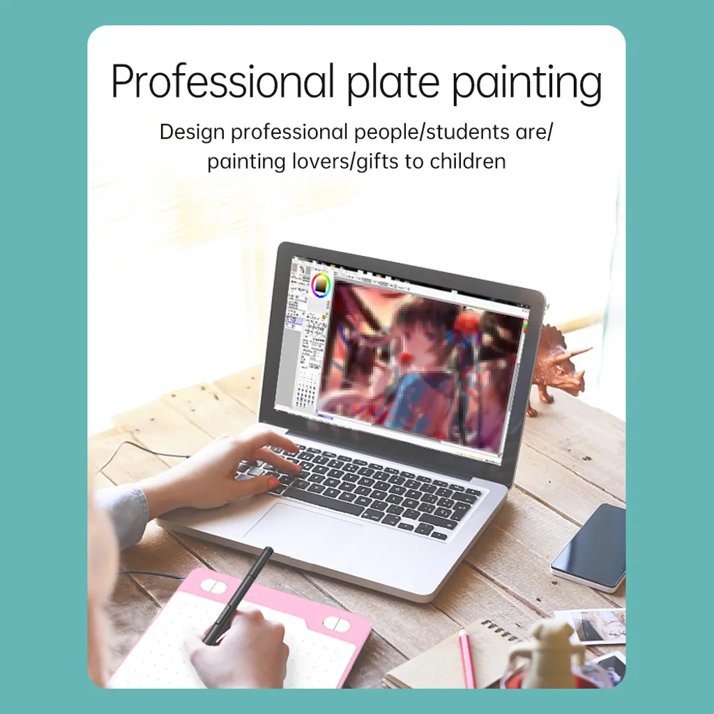 Tablette Graphique 8192 Niveaux de Pression T503 Blanche Magic Circle - 7