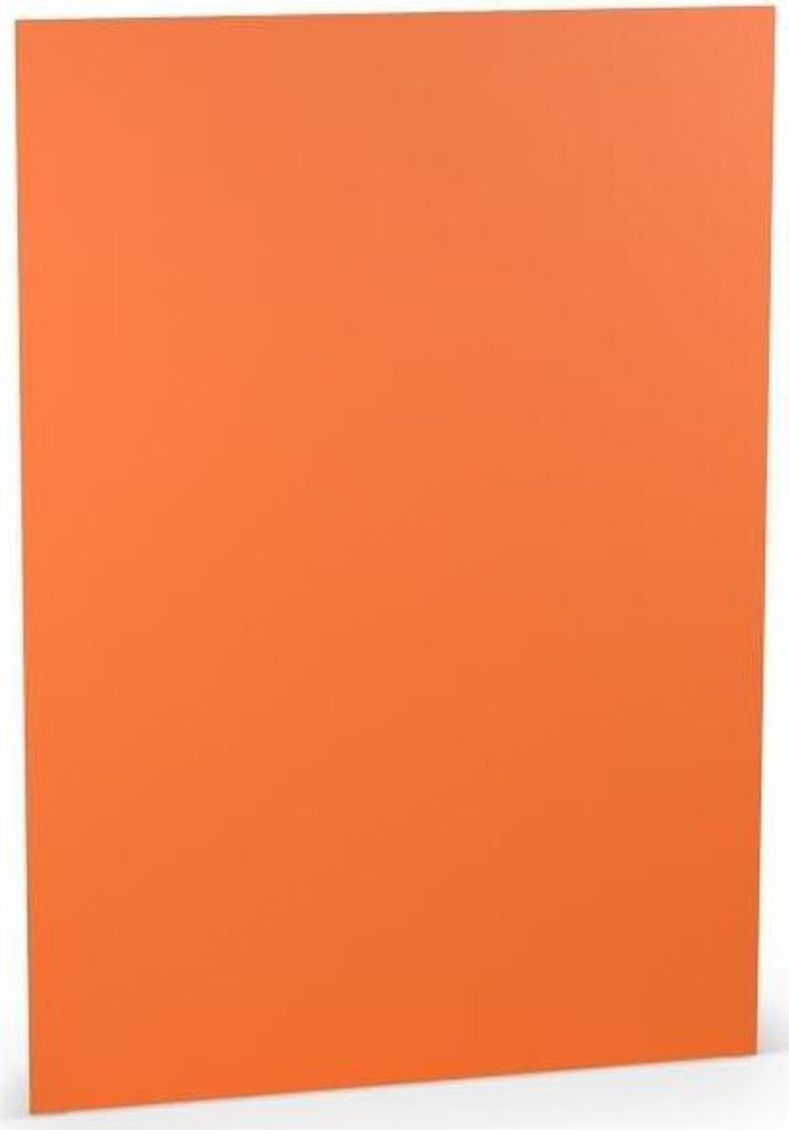 Briefkarte Paperado A4 160g orange RÖSSLER 16402621 210x297mm gerippt