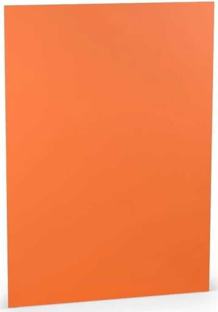 Papier orange A4 160g rainuré rigide haute densité pour loisirs