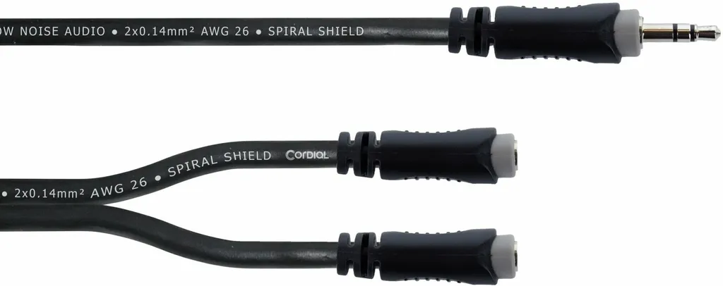 Cordial EY 0,3 WYY Cavo Audio a Y: Splitter Mini Jack per Cuffie e Mixer